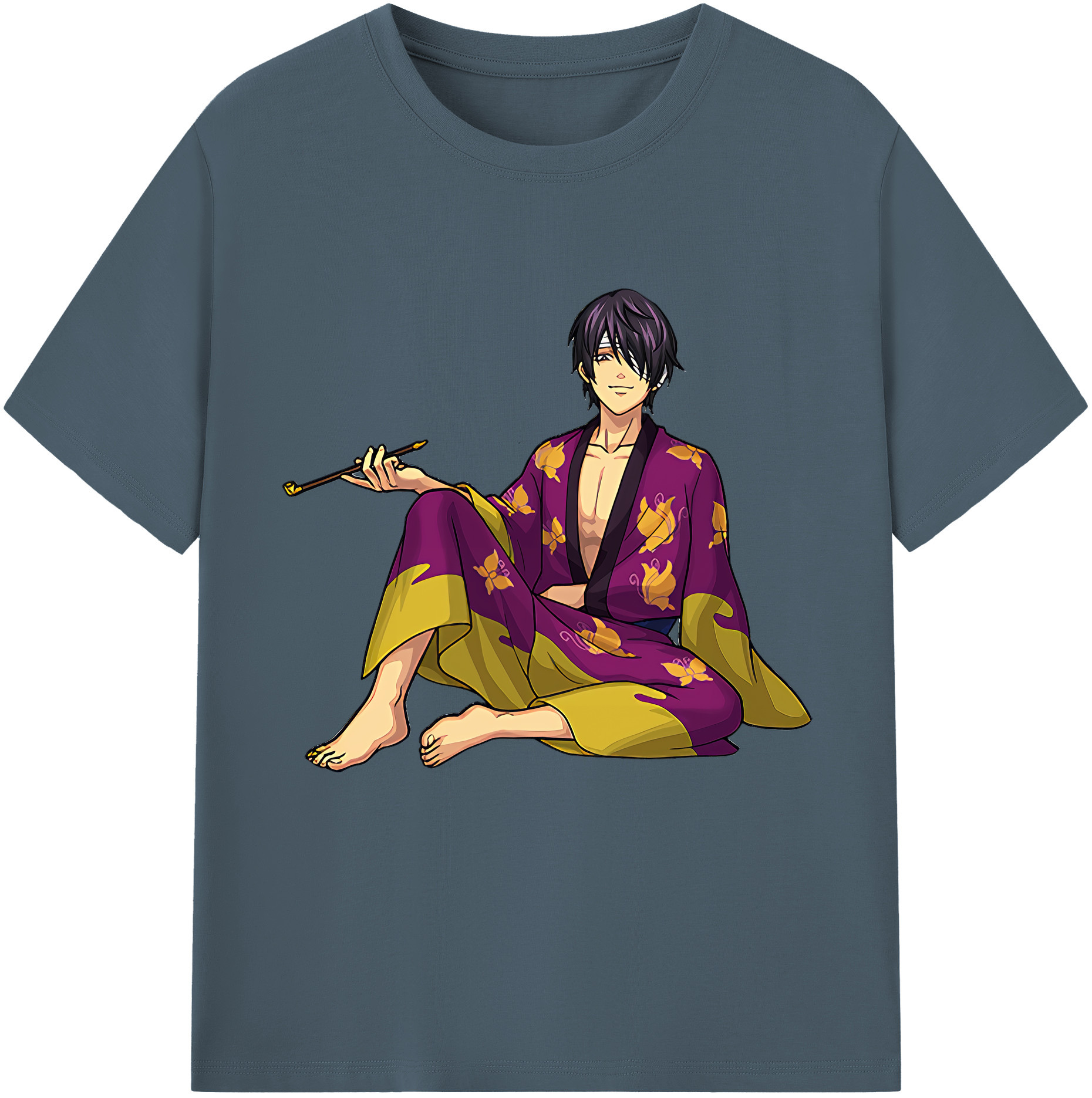 （画像用） ぎんたま 坂田銀時（さかたぎんとき） 神楽 志村新八（しむら しんぱち） GINTAMA Sakata Gintoki Kagura Shimura Shinpachi 綿100％半袖Tシャツ（フロントプリント）